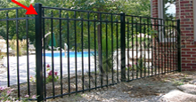 Aluminum Corner Post Sanibel Aluminum Fence in Black With Aluminum Corner Posts