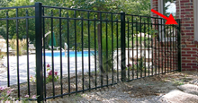 Aluminum End Post Black Aluminum Sanibel Fence With End Post