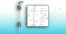 24 Drop Gate Drop Rod Schematics for Aluminum Lokk-Bolt Lockable 24 inch Drop Rod For Gates